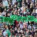 Eastern Michigan fans hold up several signs with the message "Look to the sky, the eagles will fly," while in the stands during the first half against Western Michigan at Rynearson Stadium on Saturday afternoon. Melanie Maxwell I AnnArbor.com